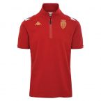 2022-2023 Monaco Zip Polo Shirt (Red)