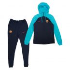 2022-2023 Barcelona Hooded Strike Tracksuit (Obsidian)