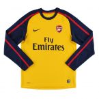 2008-2009 Arsenal Long Sleeve Away Shirt