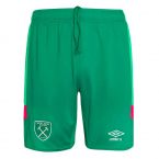 2023-2024 West Ham Goalkeeper Shorts (Green) - Kids