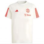 2023-2024 Man Utd Training Tee (White) - Kids