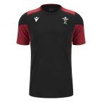 2023-2024 Wales Rugby WRU Training Gym Shirt (Black)