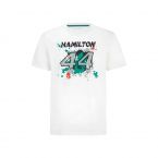 2022 Mercedes AMG Mens Lewis 44 T-Shirt (White)