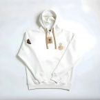Madrid Corona Retro Football Hoodie (White)