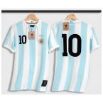 Argentina Home Retro Shirt with Laces El Sol