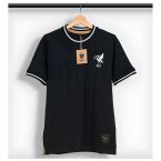 Liverpool Silver Bird Retro Football Shirt (Black)