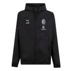 2023-2024 AC Milan x PLEASURES Prematch Jacket (Black)