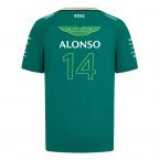 2024 Aston Martin Fernando Alonso Team Tee (Green) - Kids