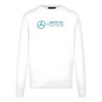 2024 Mercedes-AMG Mens Crew Neck Sweatshirt (White)
