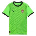 2025-2026 Portugal Home Goalkeeper Shirt (Green) - Kids