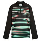2025-2026 Portugal Prematch 1/4 Zip Top (Black) - Kids