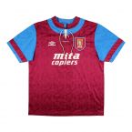 Aston Villa 1992 Home Shirt (XL) (Excellent)