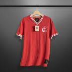 Vintage Denmark De R d-hvide Soccer Jersey