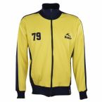 BUKTA Heritage Track Top Yellow with Navy Panels/Cuffs/W'B