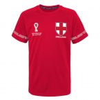 England Official World Cup Poly Tee (Red) - Kids