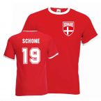 Lasse Schone Denmark Ringer Tee (red)