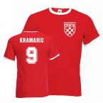 Andrej Kramaric Croatia Ringer Tee (red)