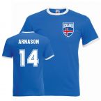 Kari Arnason Iceland Ringer Tee (blue)