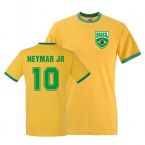 Neymar Jr Brazil Ringer Tee (yellow)