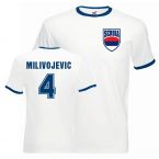 Luka Milivojevic Serbia Ringer Tee (white-blue)