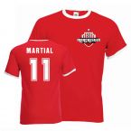 Anthony Martial Man Utd Ringer Tee (red)
