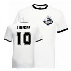 Gary Lineker Tottenham Ringer Tee (white-black)