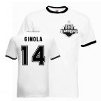 David Ginola Newcastle Ringer Tee (black)