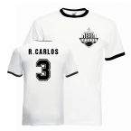 Roberto Carlos Real Madrid Ringer Tee (white-black)