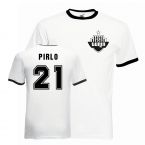 Andrea Pirlo Juventus Ringer Tee (white-black)