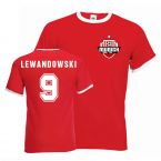 Robert Lewandowski Bayern Munich Ringer Tee (red)