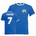 Edinson Cavani Napoli Ringer Tee (blue)