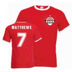 Stanley Matthews Stoke City Ringer Tee (red)