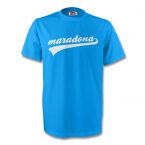 Diego Maradona Argentina Signature Tee (sky Blue) - Kids