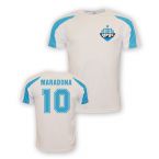 Diego Maradona Napoli Sports Training Jersey (white) - Kids