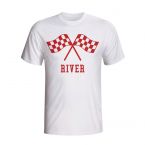 River Plate Waving Flags T-shirt (white) - Kids