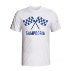 Sampdoria Waving Flags T-shirt (white) - Kids