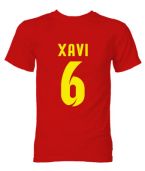 Barcelona Xavi Hero T-Shirt (Red)