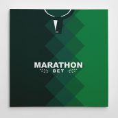 Hibs 18/19 Football Canvas Print