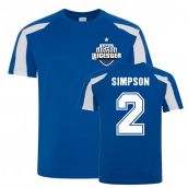 Danny Simpson Leicester City Sports Training Jersey (Blue)