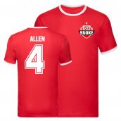 Joe Allen Stoke City Liverpool Ringer Tee (Red)