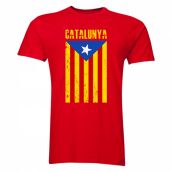 Catalonia Flag T-Shirt (Red) - Kids