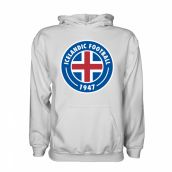 Iceland Core Logo Hoody (White) - Kids