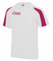 Airo Sportswear Contrast Training Tee (White-Pink)