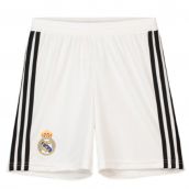 Real Madrid 2018-2019 Home Shorts (White) - Kids