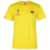 Colombia FIFA World Cup 2018 Poly T Shirt Mens (Yellow)
