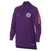 Man City 2018-2019 Squad Drill Training Top (Purple) - Kids