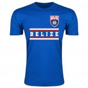 Belize Core Football Country T-Shirt (Blue)