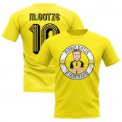Mario Gotze Borussia Dortmund Illustration T-Shirt (Yellow)