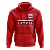 Latvia Core Football Country Hoody (Red)