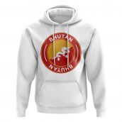 Bhutan Football Badge Hoodie (White)